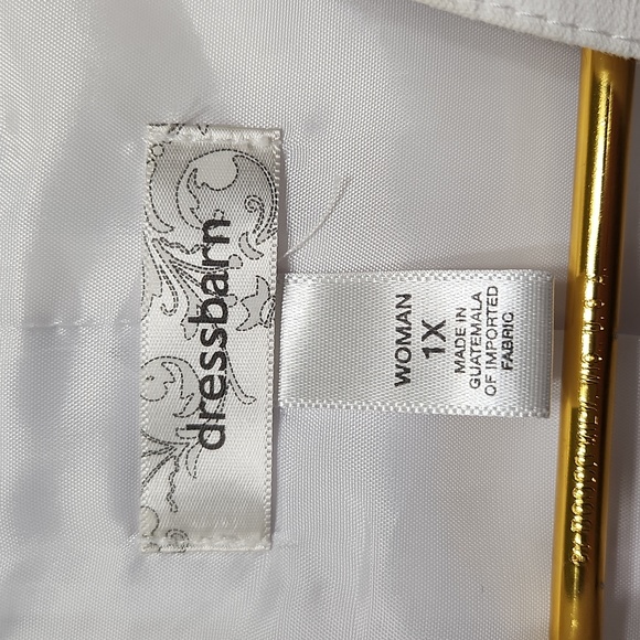 White Open Jacket with Ruffle - Picture 4 of 6